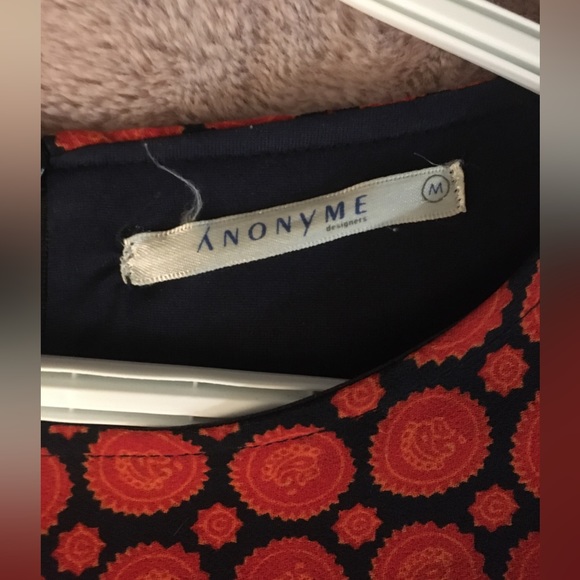 Gorgeous orange/red structured Anonyme dress - Picture 9 of 10